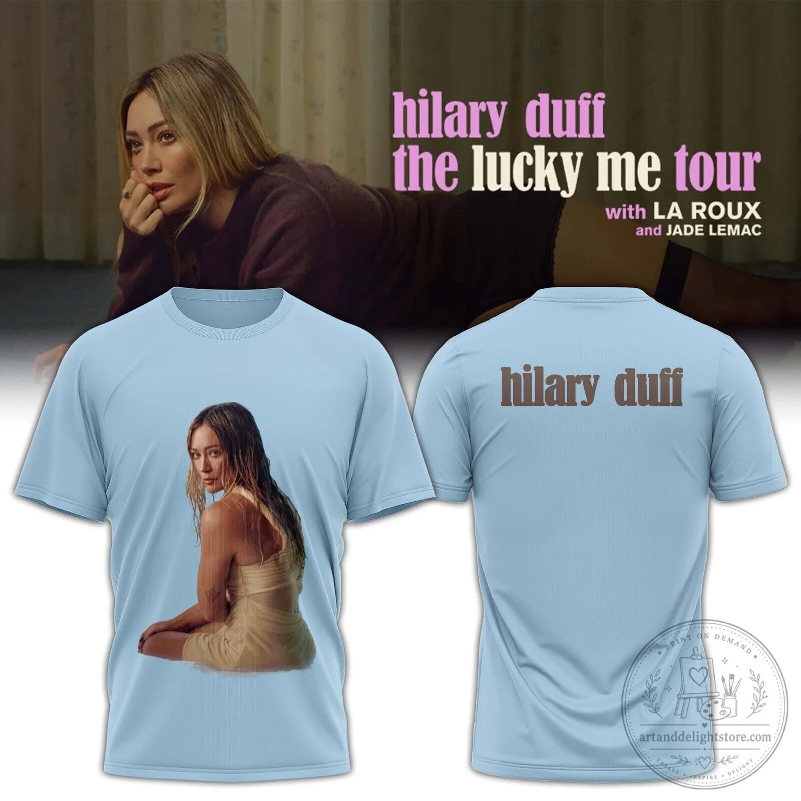 Hilary Duff Limited Edition T-Shirt from The Lucky Me Tour