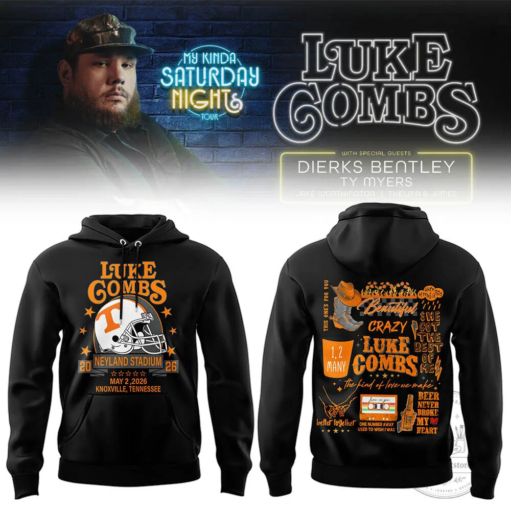 Hoodie for Neyland Stadium's Luke Combs My Kinda Saturday Night Tour