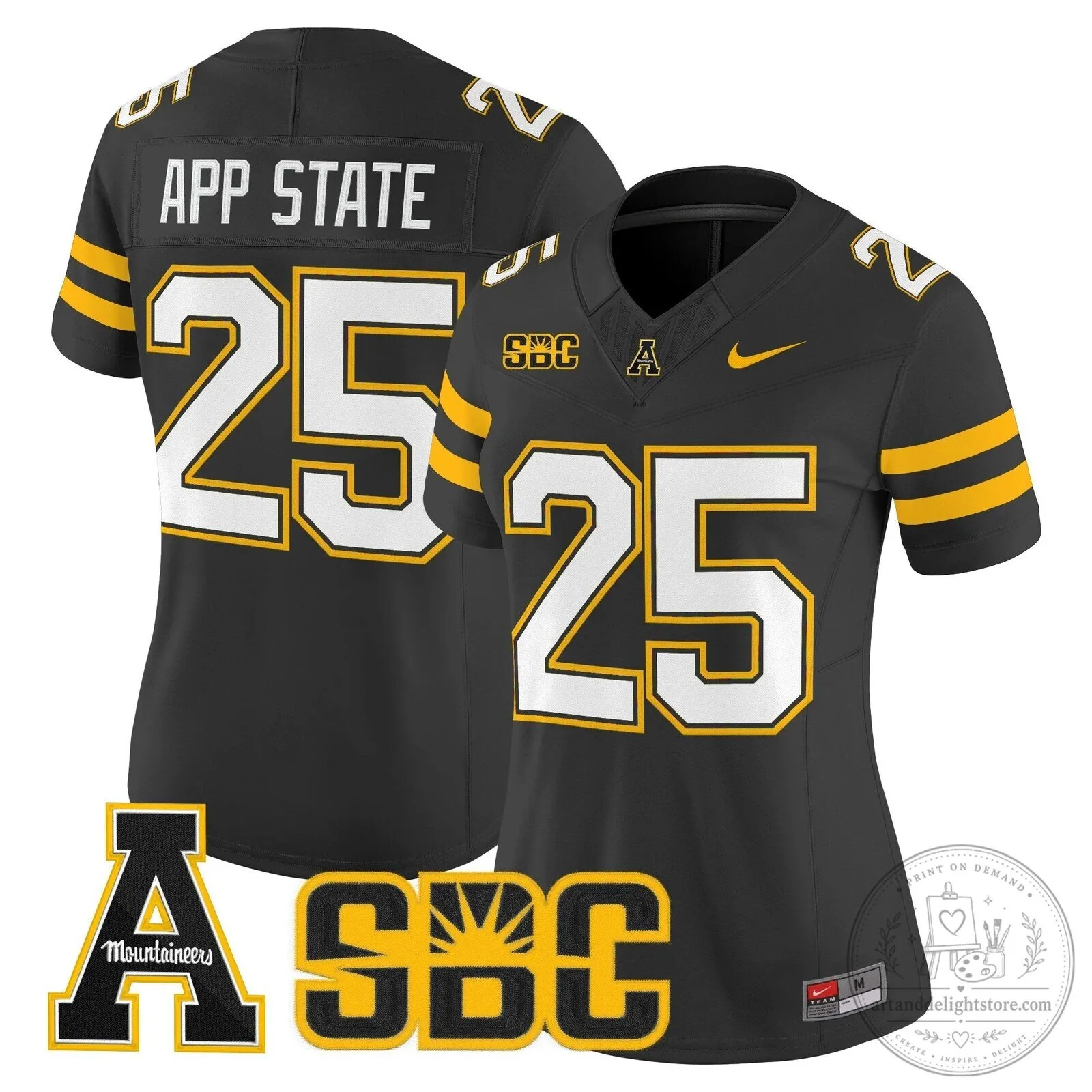 Appalachian State Mountaineers 2025 Vapor Limited Football Jersey for Women 43 Appalachian State Mountaineers 2025 Vapor Limited Football Jersey for Women