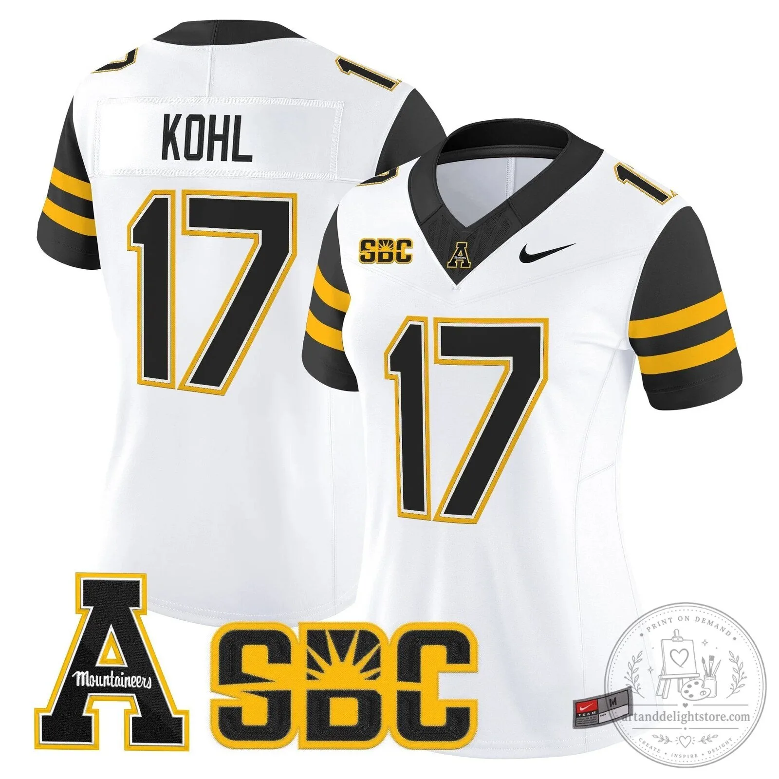 Appalachian State Mountaineers 2025 Vapor Limited Football Jersey for Women 49 Appalachian State Mountaineers 2025 Vapor Limited Football Jersey for Women