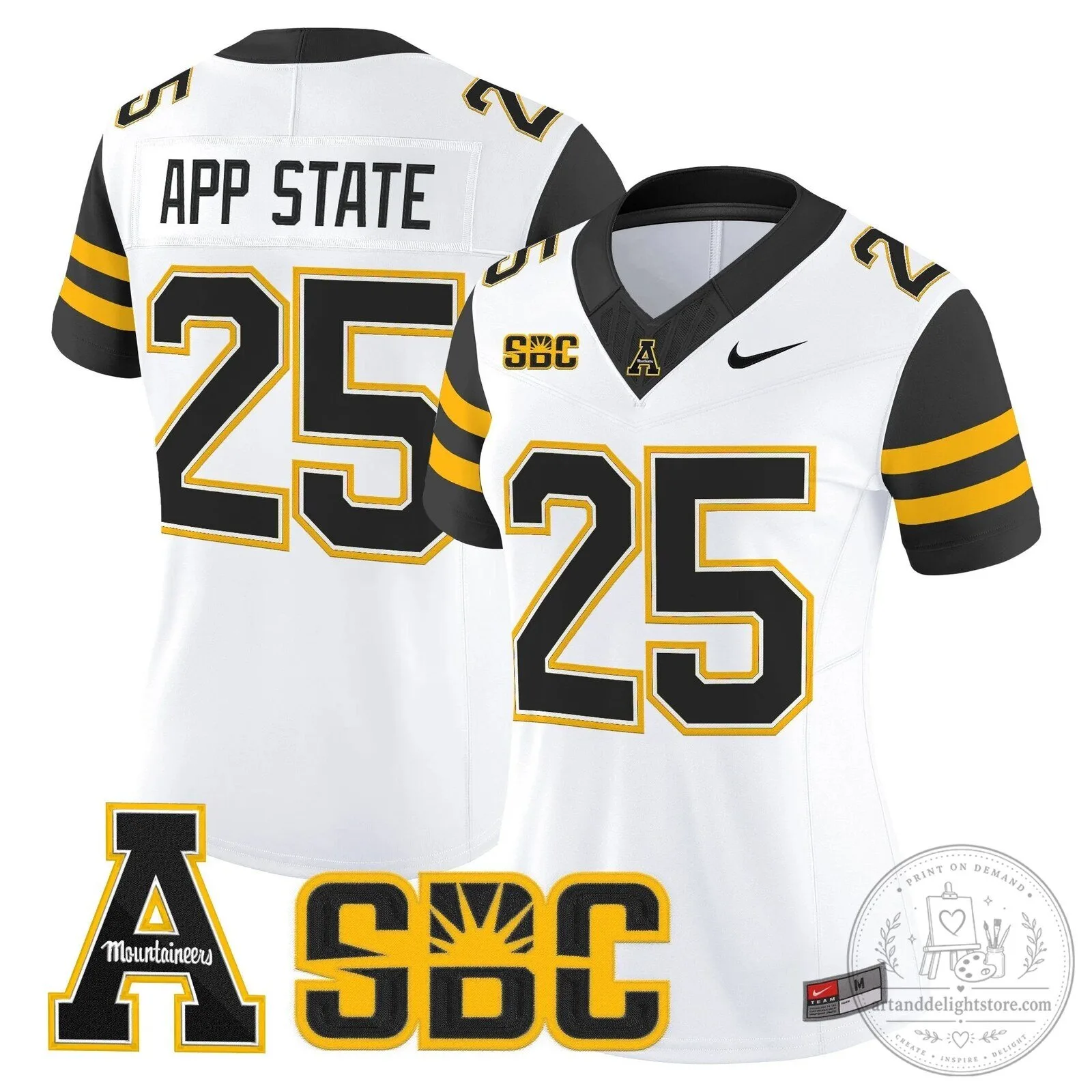 Appalachian State Mountaineers 2025 Vapor Limited Football Jersey for Women 52 Appalachian State Mountaineers 2025 Vapor Limited Football Jersey for Women