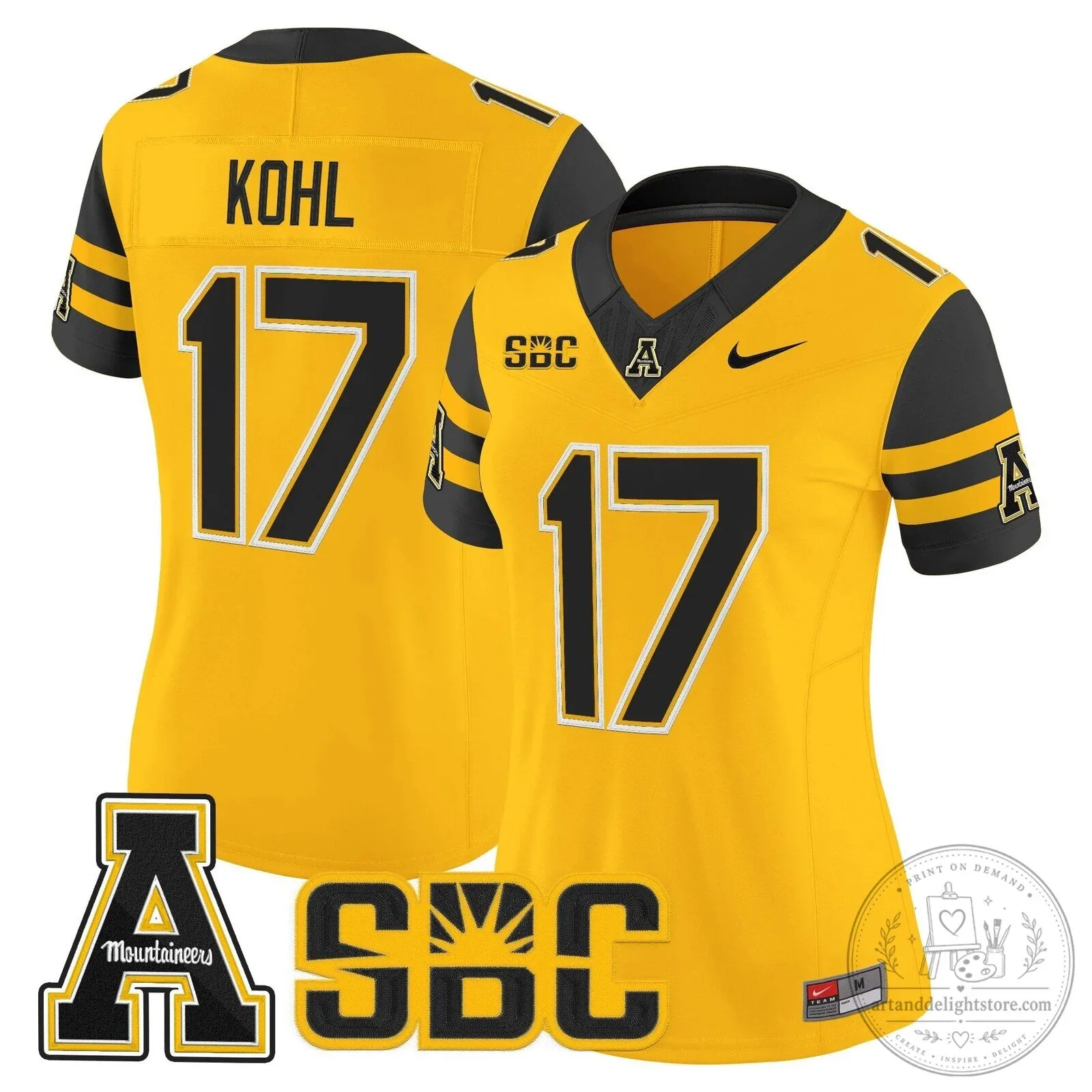 Appalachian State Mountaineers 2025 Vapor Limited Football Jersey for Women 58 Appalachian State Mountaineers 2025 Vapor Limited Football Jersey for Women