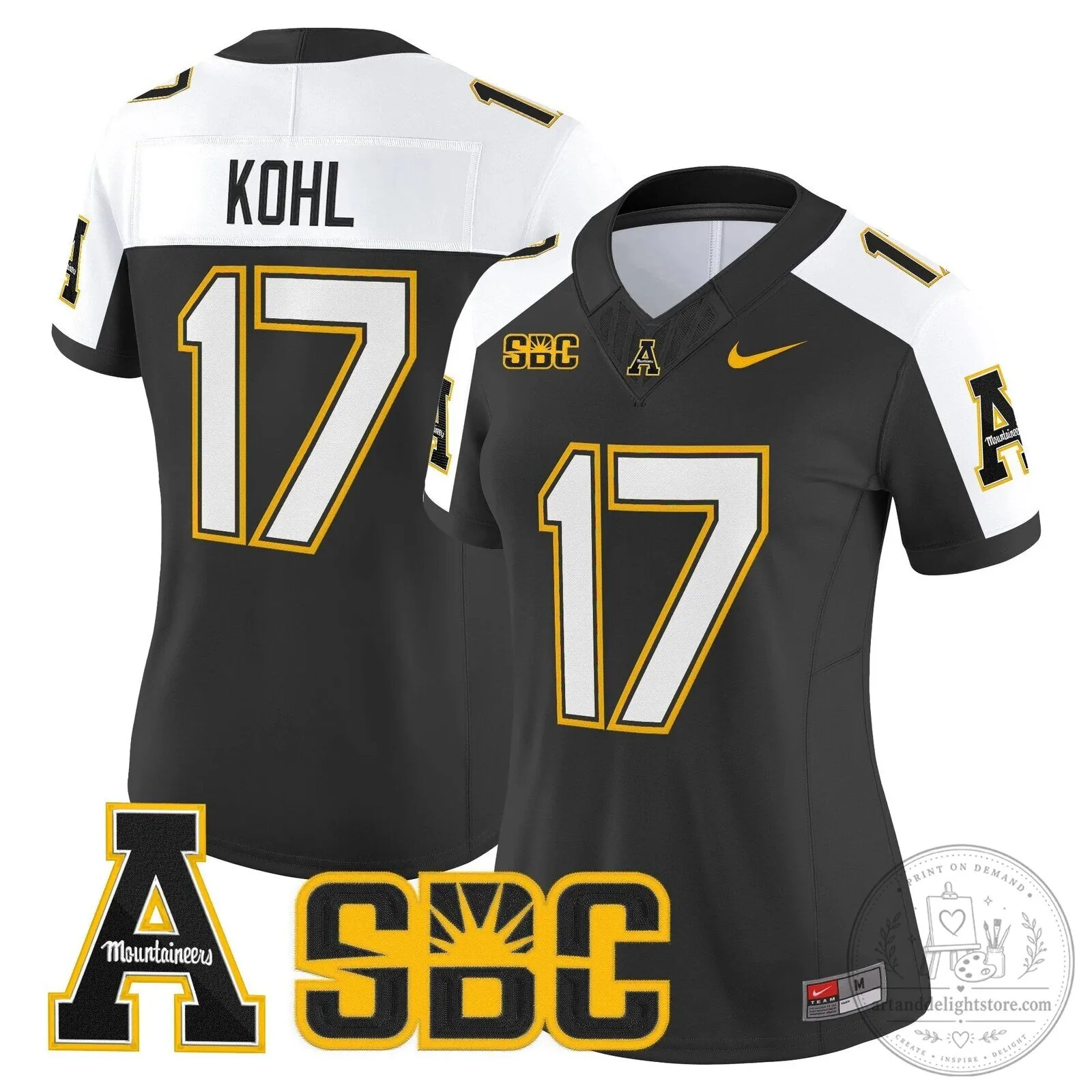 Appalachian State Mountaineers 2025 Vapor Limited Football Jersey for Women 67 Appalachian State Mountaineers 2025 Vapor Limited Football Jersey for Women