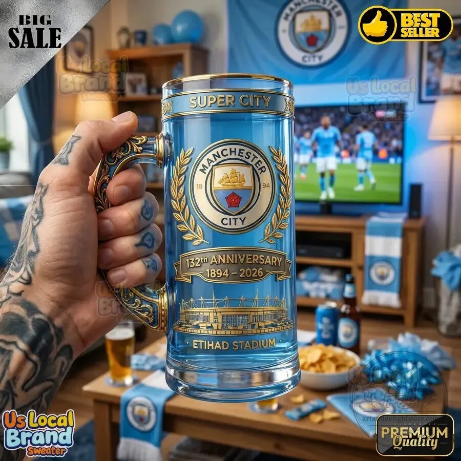 Manchester City 132nd Anniversary 1894-2026 Collector Beer Mug