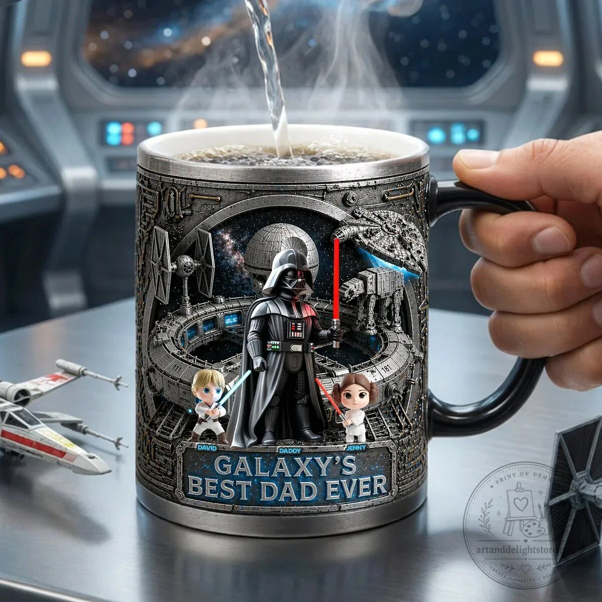 Star Wars Darth Vader Galaxy's Best Dad Ever Personalized Coffee Mug
