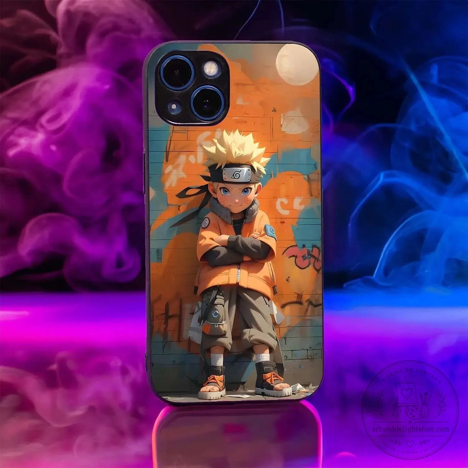 Naruto Uzumaki Chibi Anime Character Art Phone Case