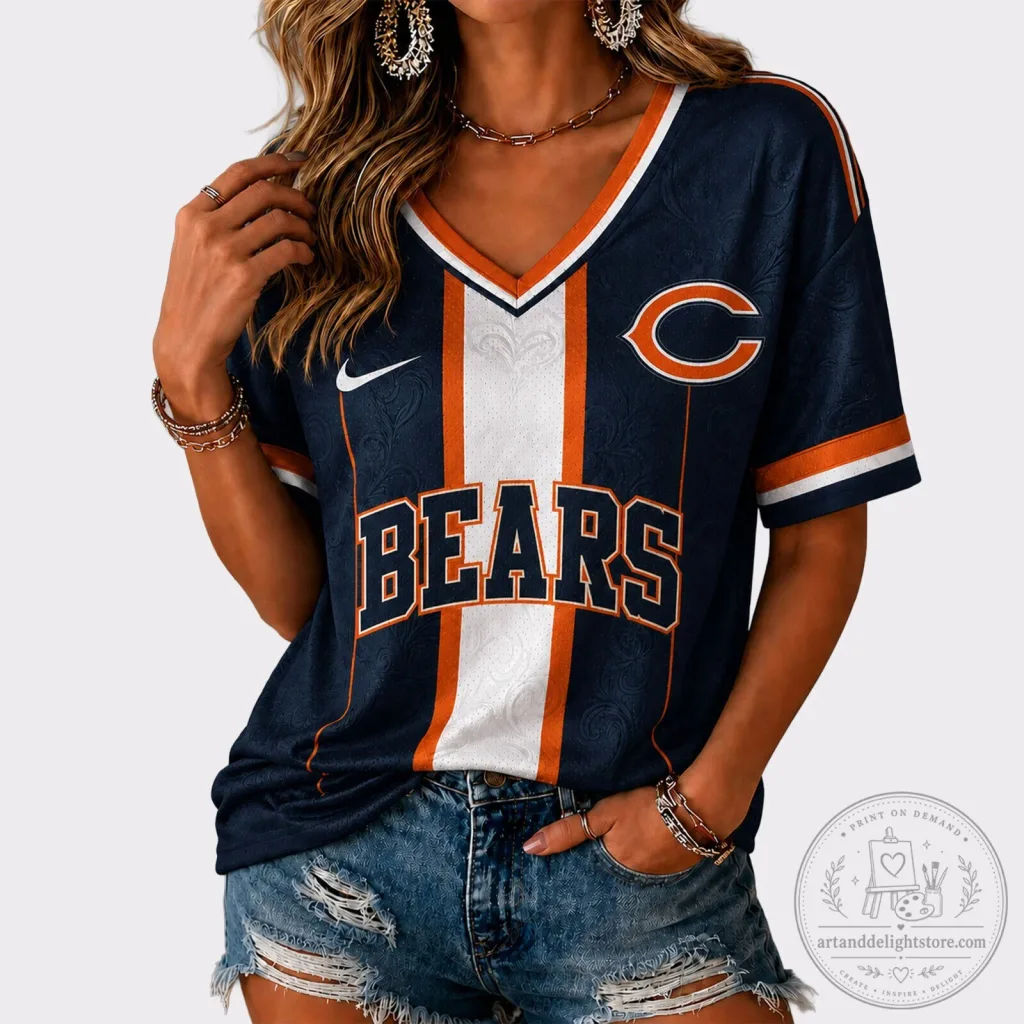 Chicago Bears National Football League Women's V-Neck Game Day Jersey Chicago Bears National Football League Women's V-Neck Game Day Jersey