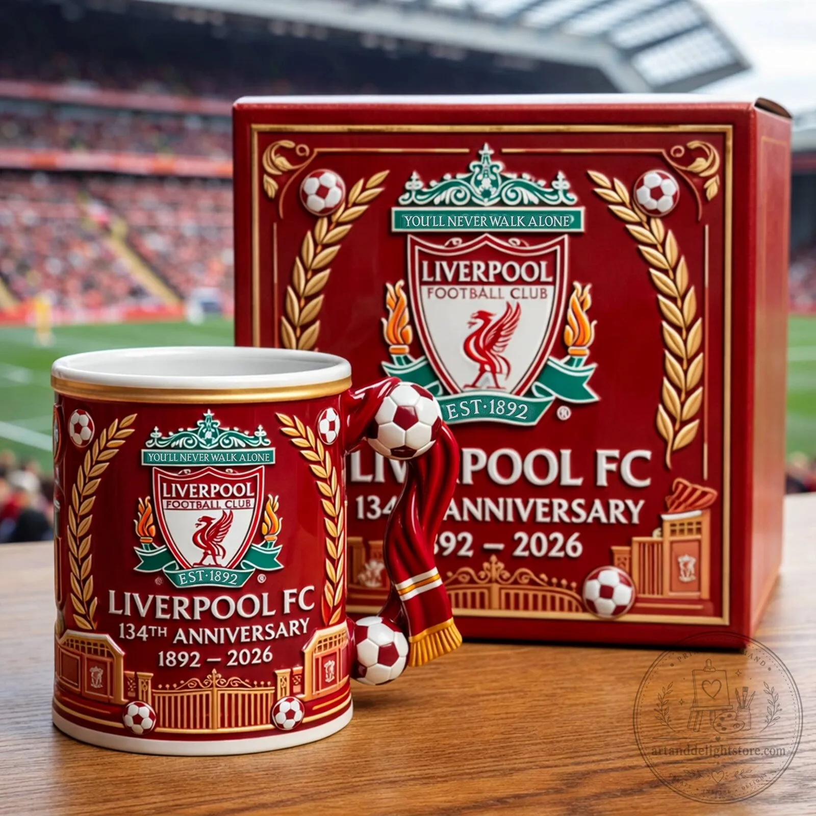 Liverpool Football Club 134th Anniversary Commemorative Ceramic Mug