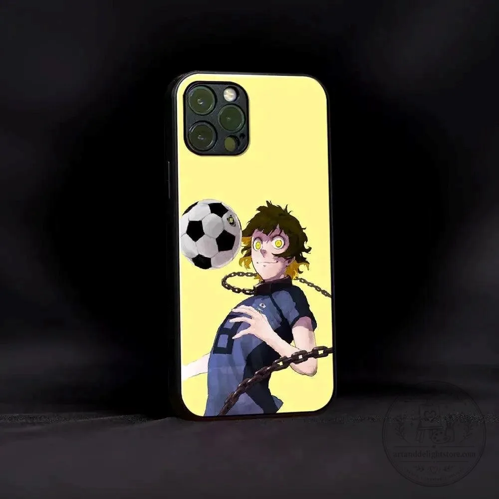 Blue Lock Yoichi Isagi Anime Football Player Phone Case