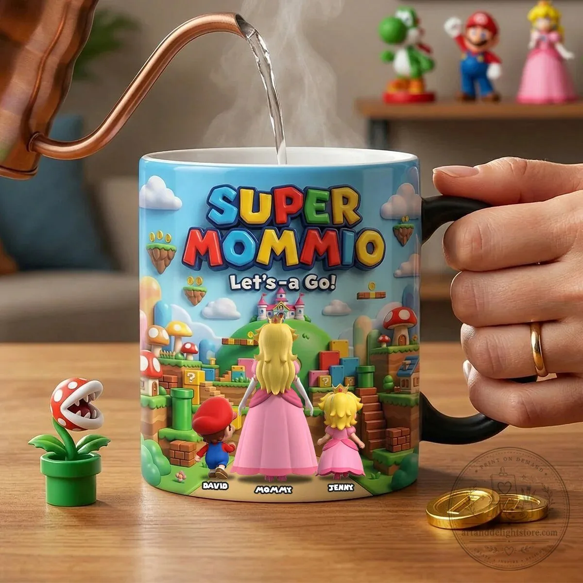 Super Mommio Personalized Coffee Mug for Mother's Day Gift