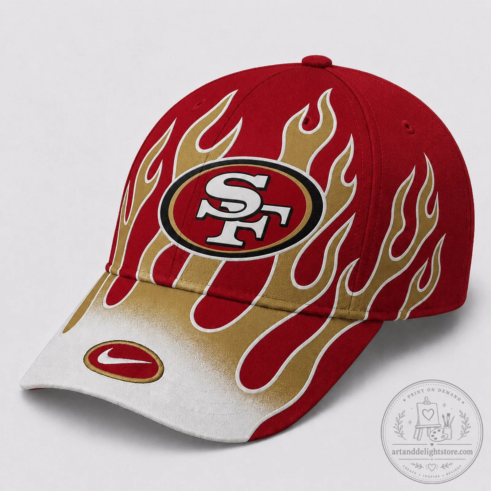San Francisco 49ers National Football League Flame Spirit Baseball Cap