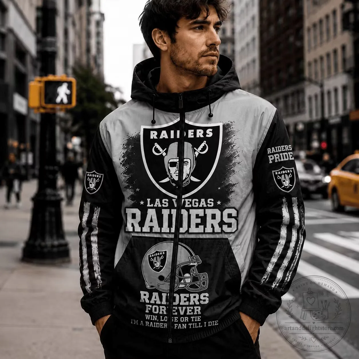 Las Vegas Raiders NFL Fan Gift Windbreaker Jacket For Men And Women