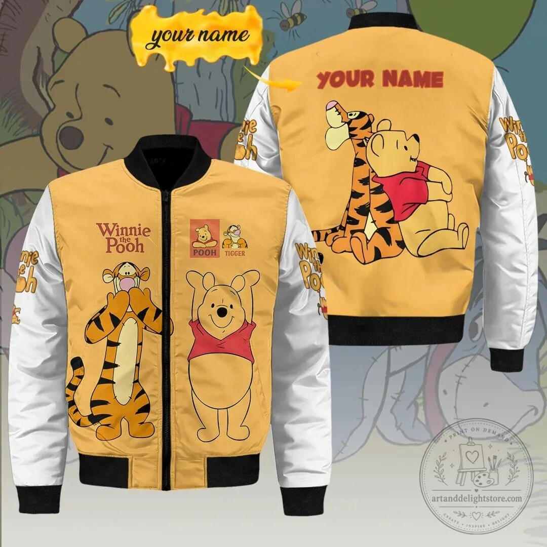 Winnie the Pooh and Tigger Personalized Bomber Jacket