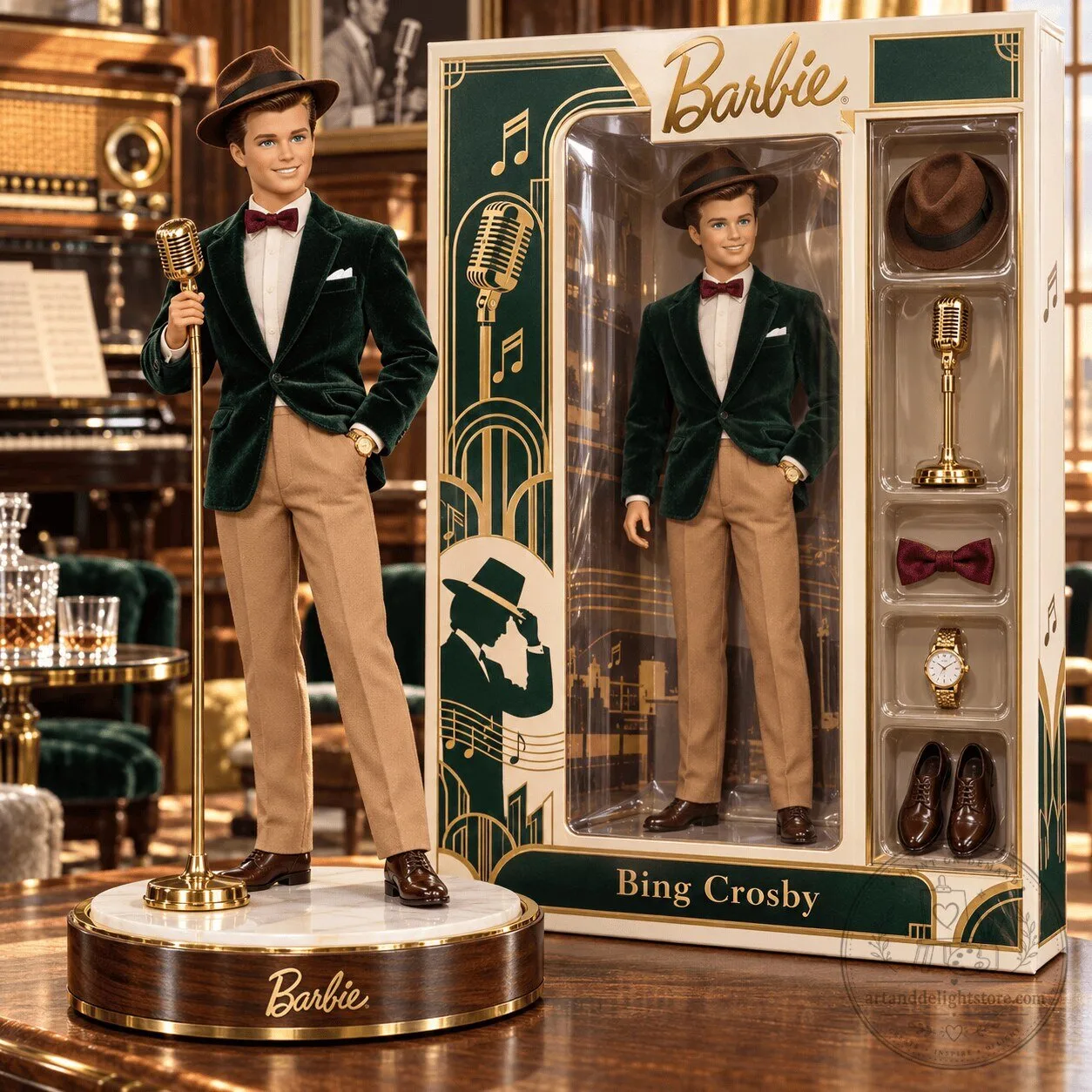Barbie Signature Bing Crosby Commemorative Collectible Doll with Accessories