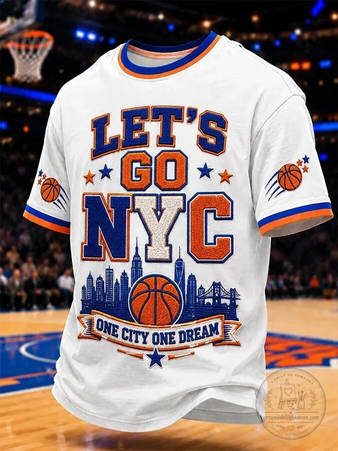Let's Go New York City Basketball Fan T-Shirt