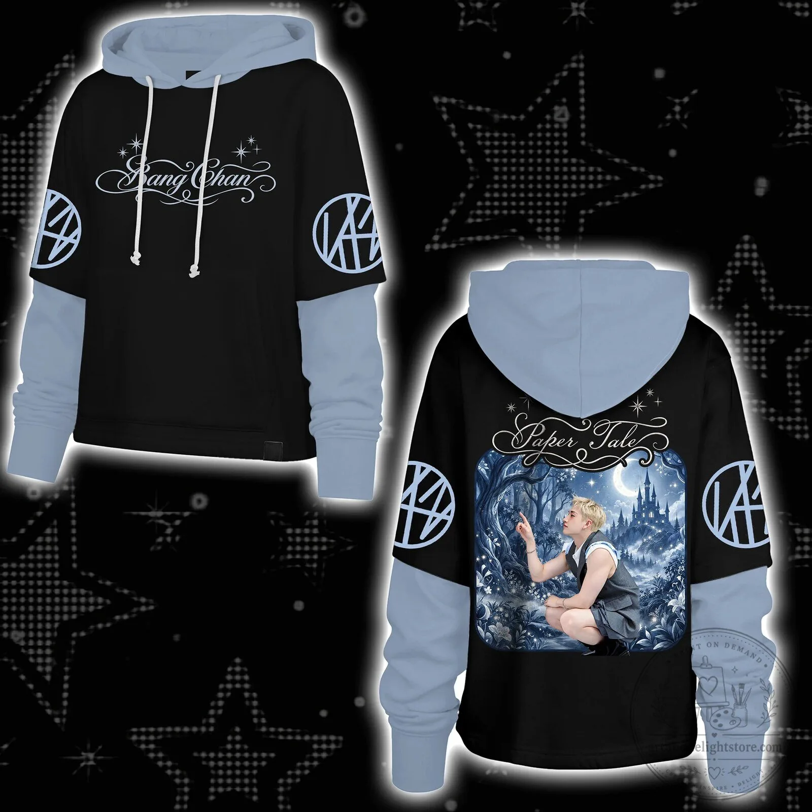 Stray Kids Bang Chan Paper Tale Mystical Forest K-Pop Hoodie
