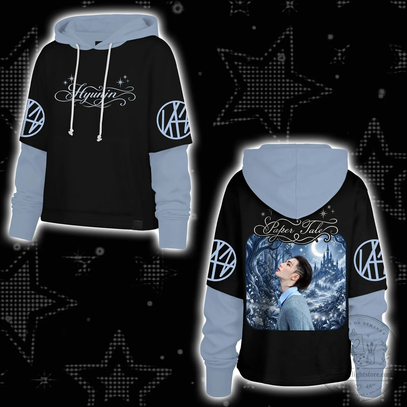Stray Kids Bang Chan Paper Tale Mystical Forest K-Pop Hoodie 10 Stray Kids Bang Chan Paper Tale Mystical Forest K-Pop Hoodie