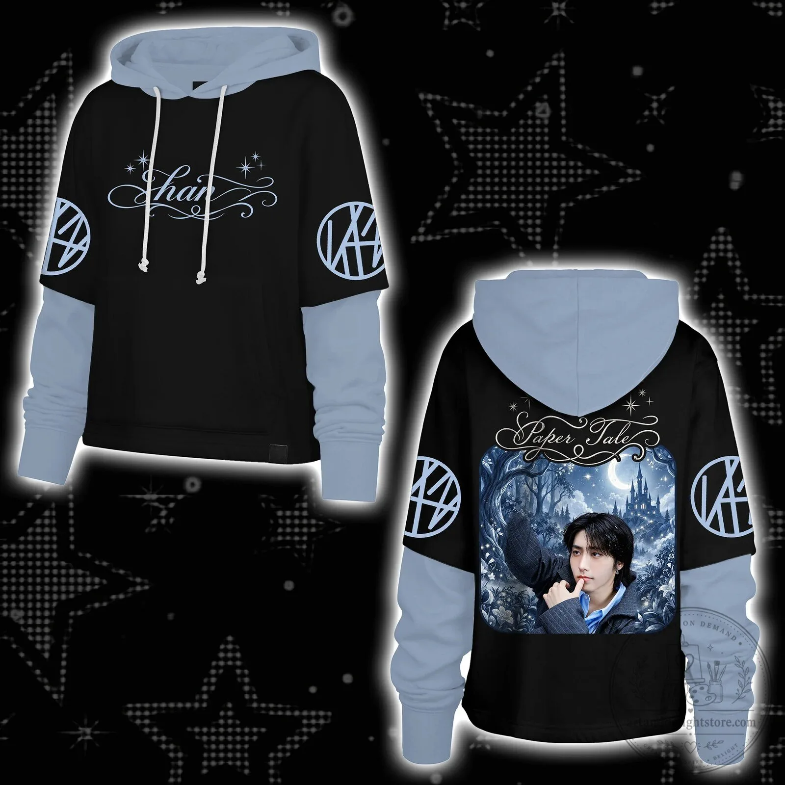 Stray Kids Bang Chan Paper Tale Mystical Forest K-Pop Hoodie 12 Stray Kids Bang Chan Paper Tale Mystical Forest K-Pop Hoodie