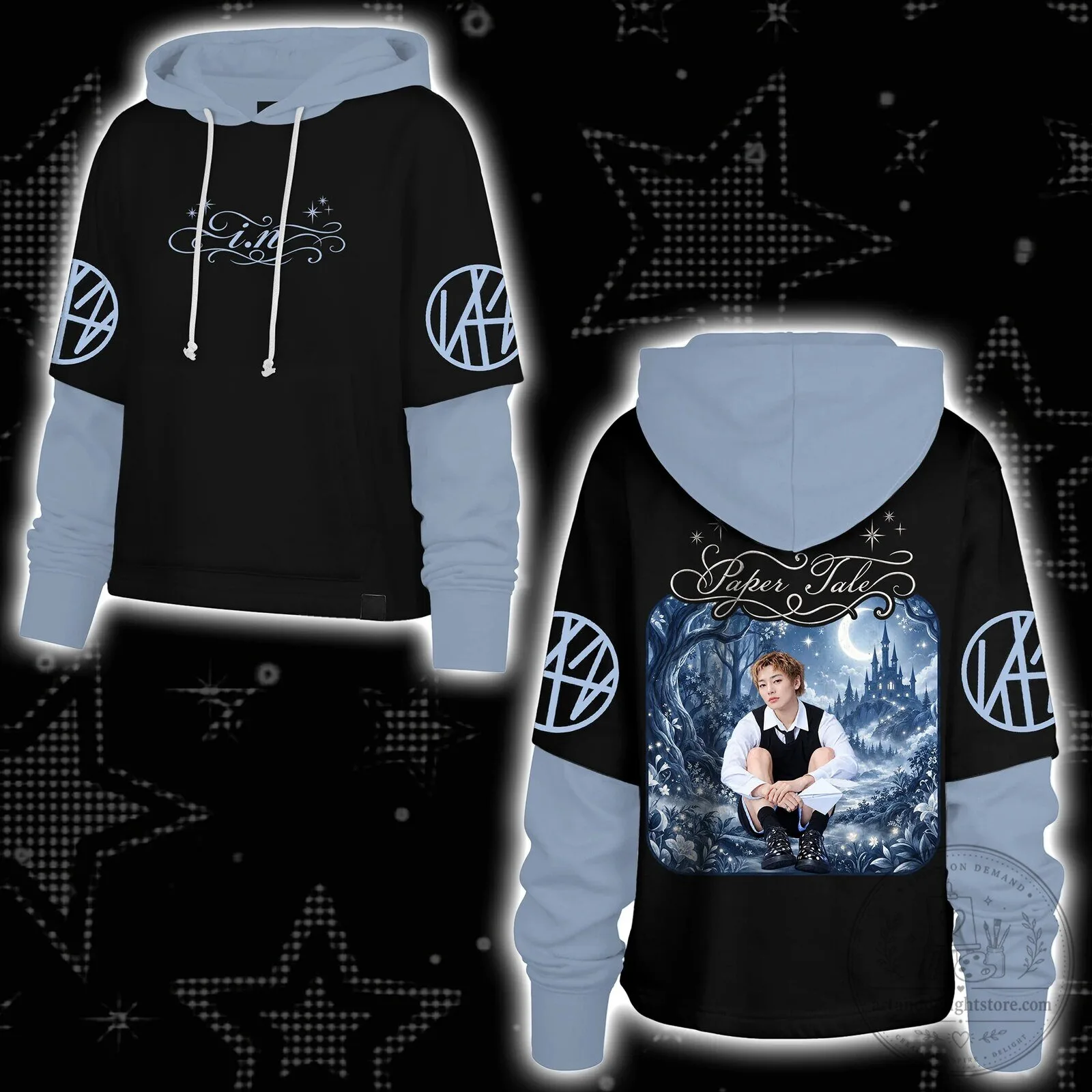 Stray Kids Bang Chan Paper Tale Mystical Forest K-Pop Hoodie 13 Stray Kids Bang Chan Paper Tale Mystical Forest K-Pop Hoodie