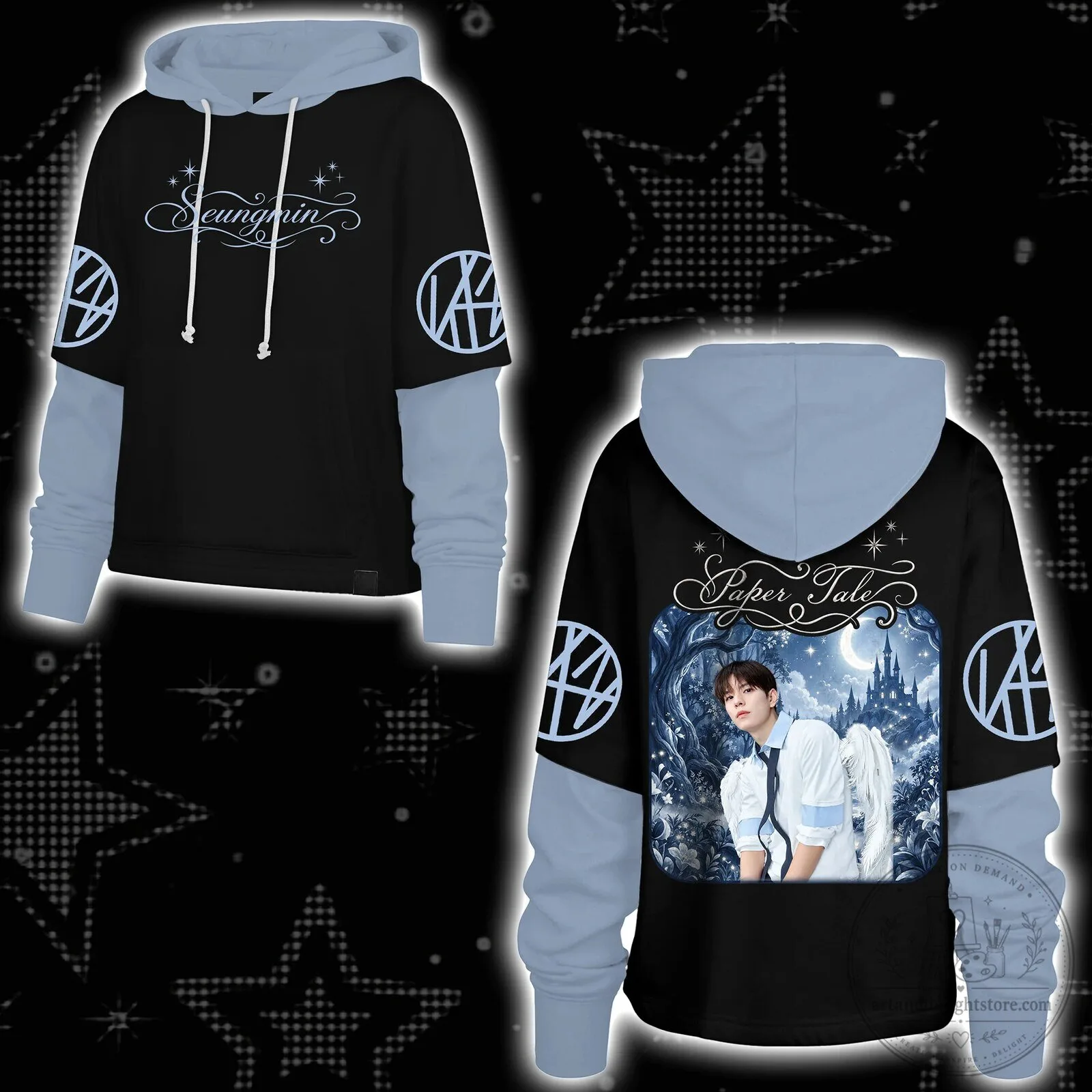 Stray Kids Bang Chan Paper Tale Mystical Forest K-Pop Hoodie 14 Stray Kids Bang Chan Paper Tale Mystical Forest K-Pop Hoodie