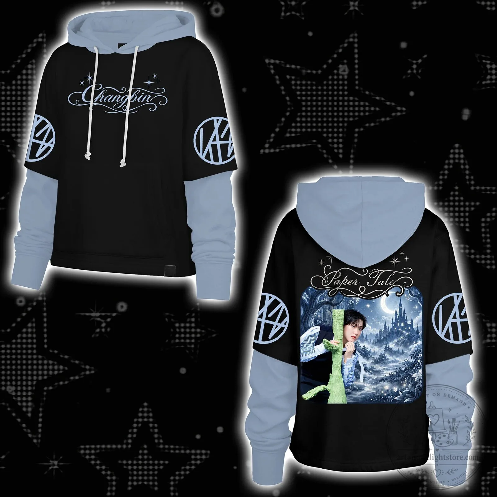 Stray Kids Bang Chan Paper Tale Mystical Forest K-Pop Hoodie 15 Stray Kids Bang Chan Paper Tale Mystical Forest K-Pop Hoodie
