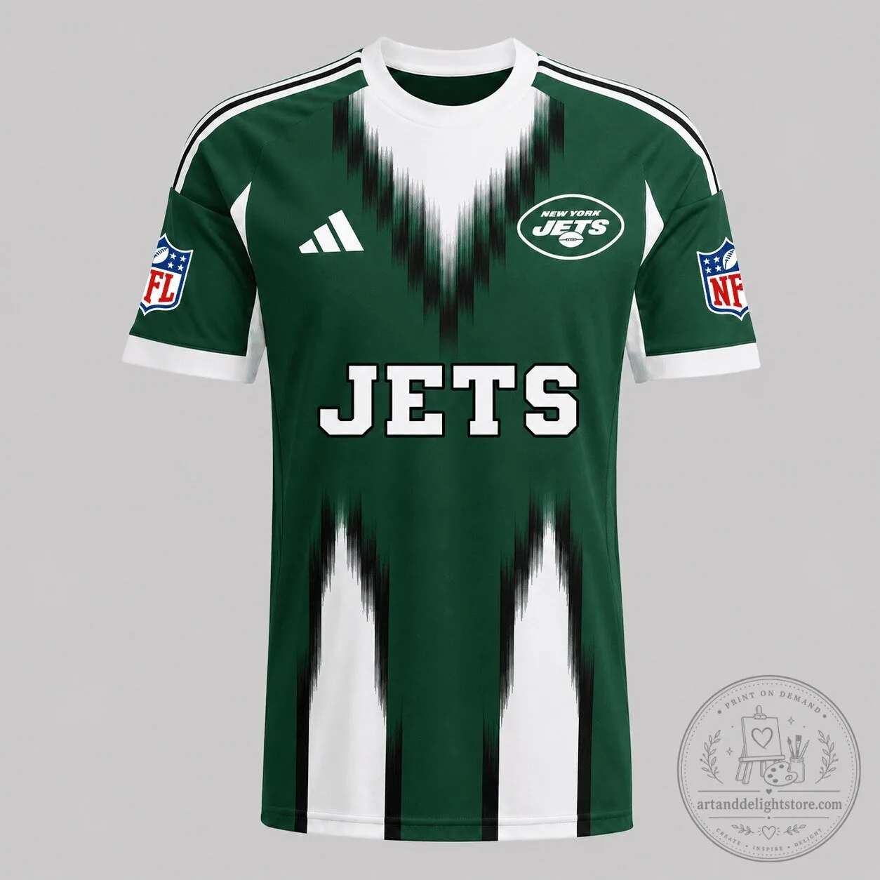 New York Jets NFL Football Team Green and White Athletic Jersey
