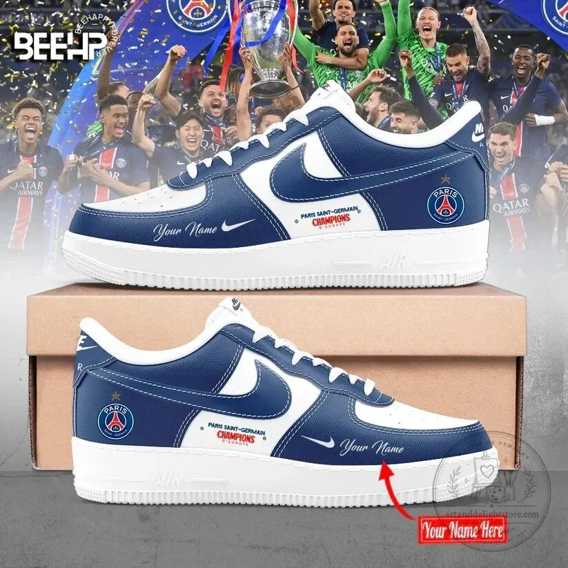Paris Saint-Germain UEFA Champions League Custom Name Sneakers