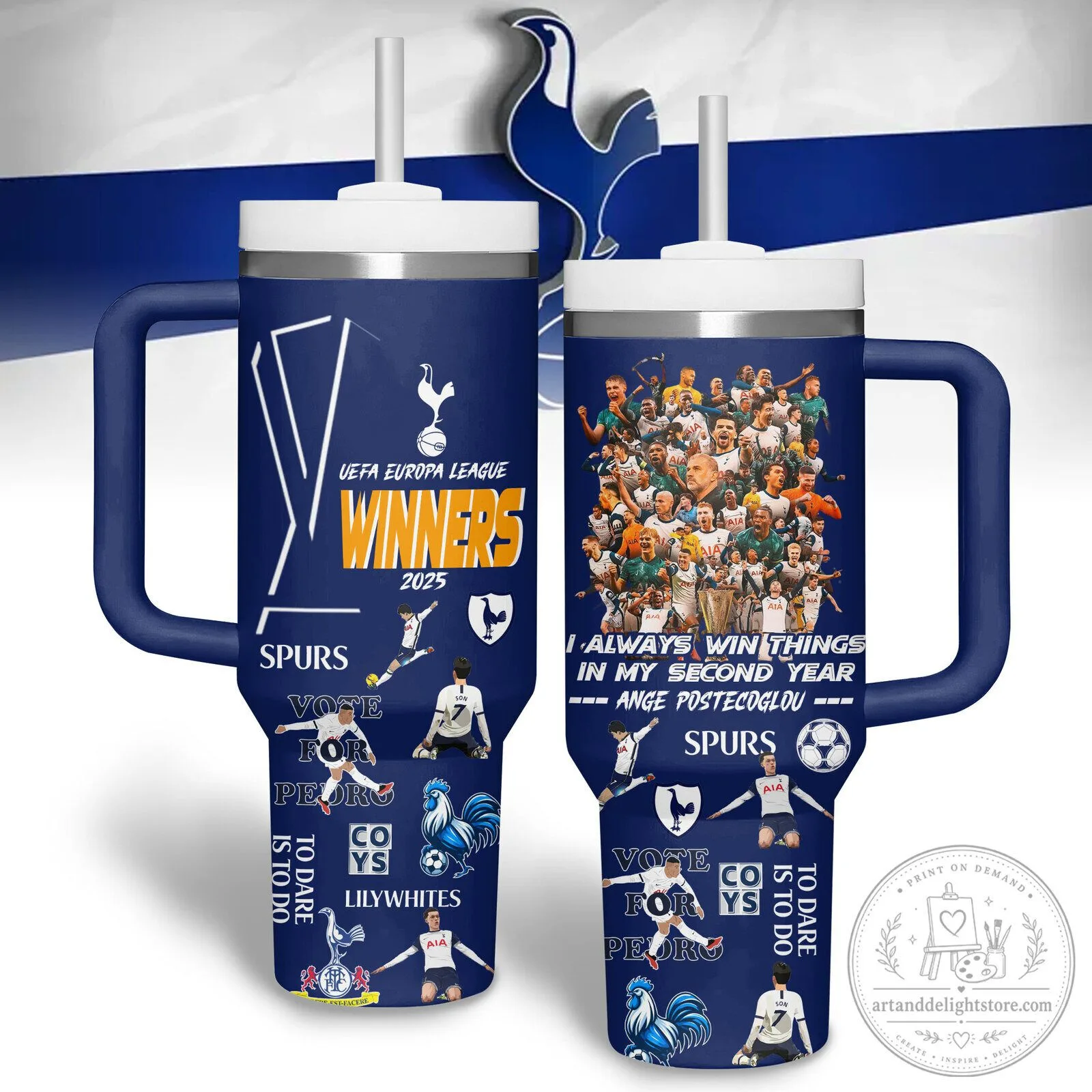 Tottenham Hotspur Football Club Europa League Winners 2025 Tumbler