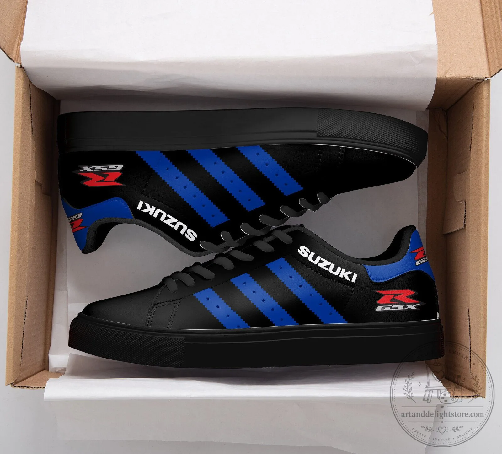 Suzuki GSX-R Motorcycle Racing Fan Shoes