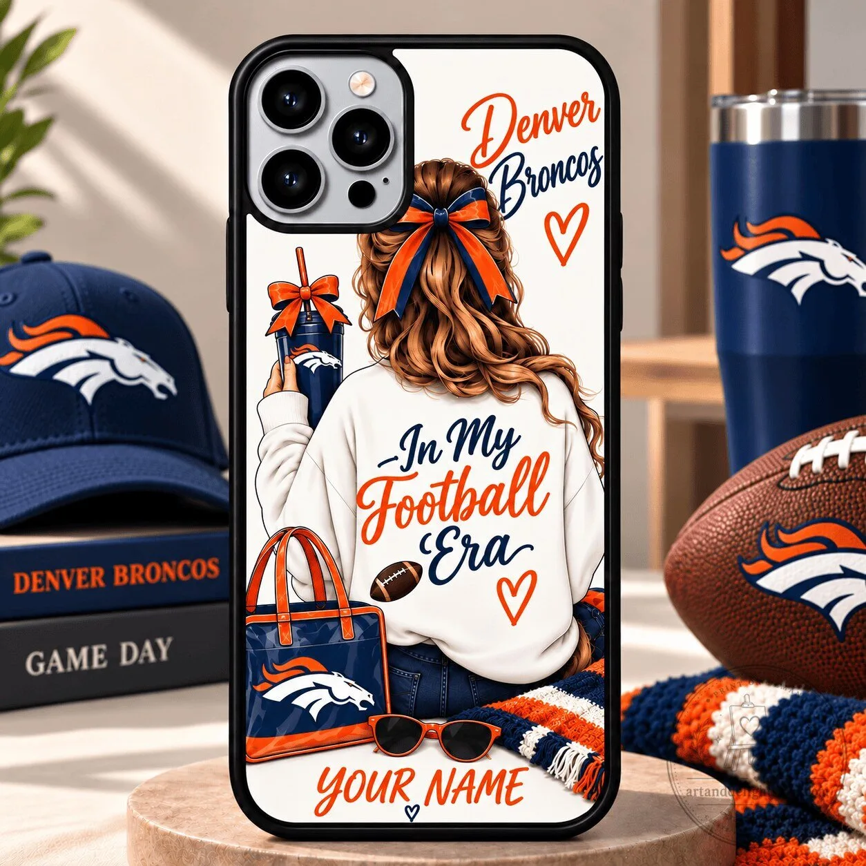 Denver Broncos In My Football Era Personalized Phone Case