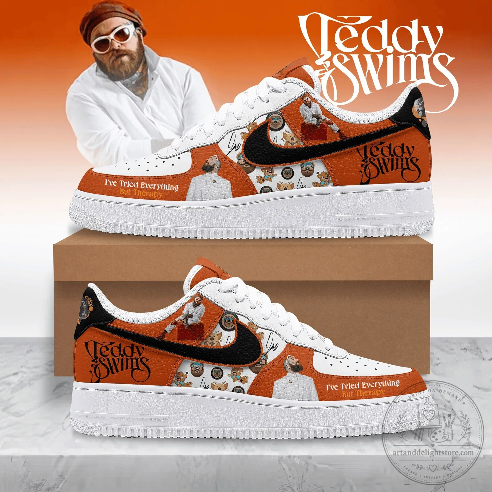 Teddy Swims I've Tried Everything But Therapy Custom Design Shoes