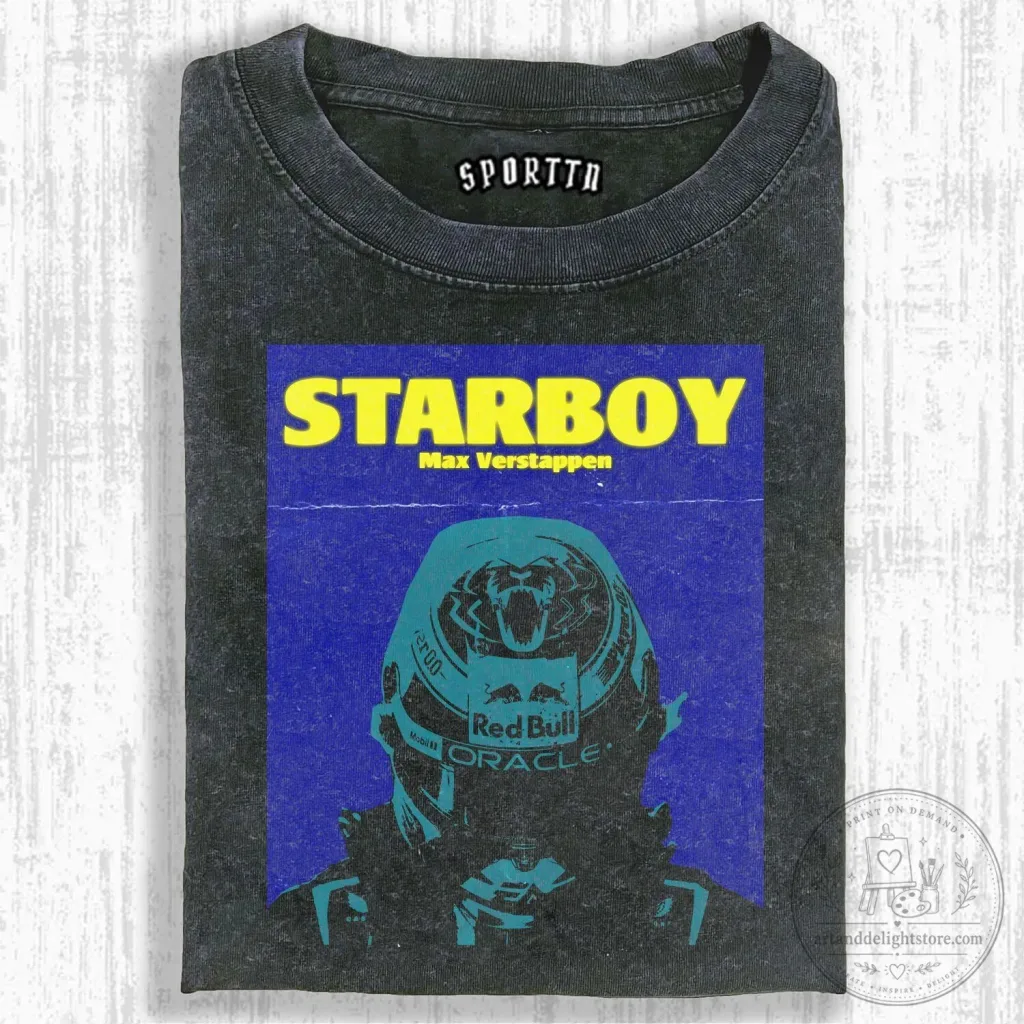 Max Verstappen Starboy Red Bull Racing Formula 1 T-Shirt 35 Max Verstappen Starboy Red Bull Racing Formula 1 T-Shirt