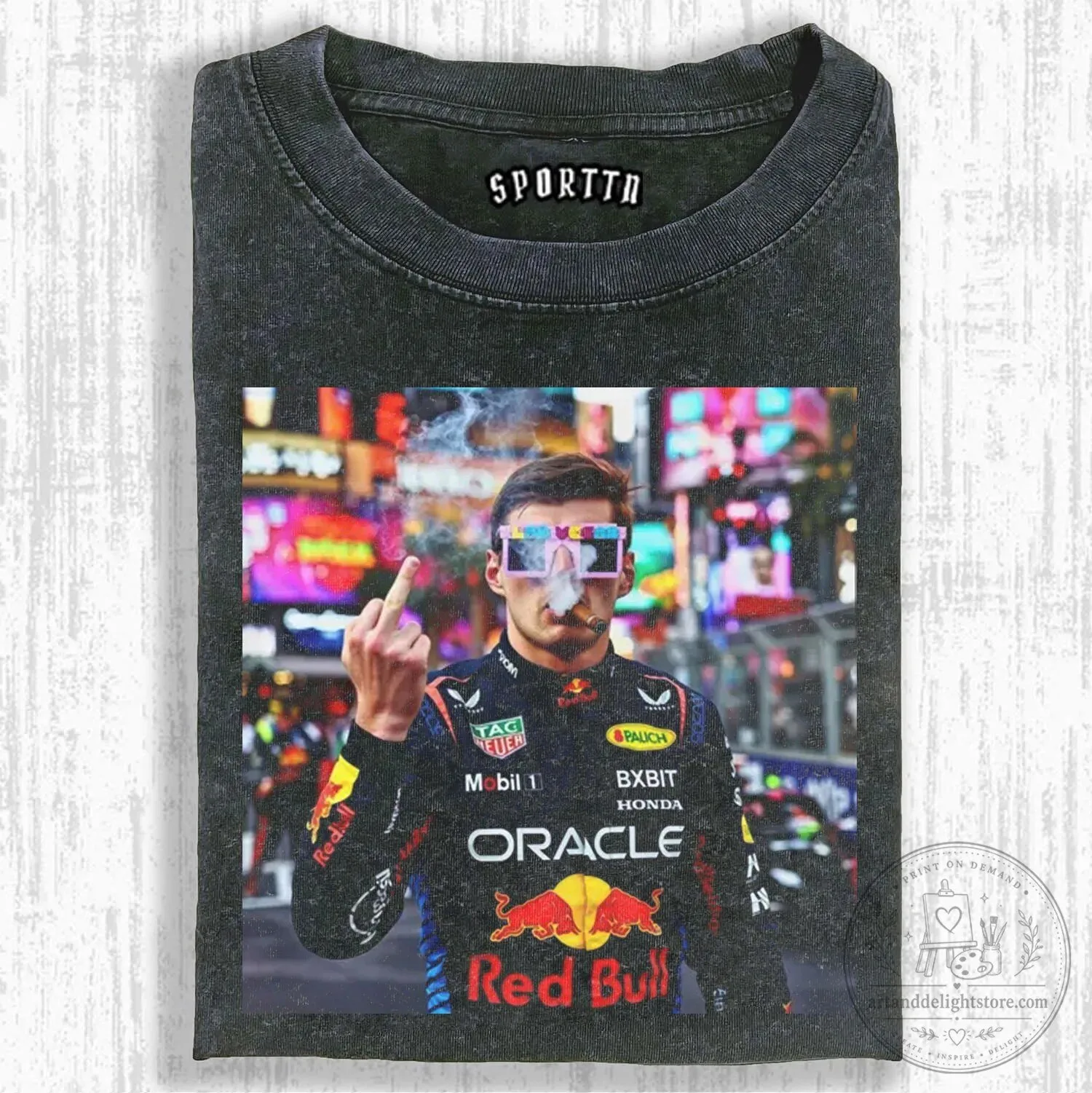 Red Bull Racing Team T-Shirt featuring Max Verstappen for Formula 1 fans