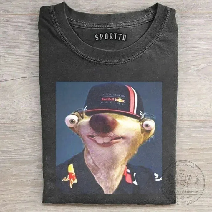 Max Verstappen Sid the Sloth Funny Formula 1 T-Shirt