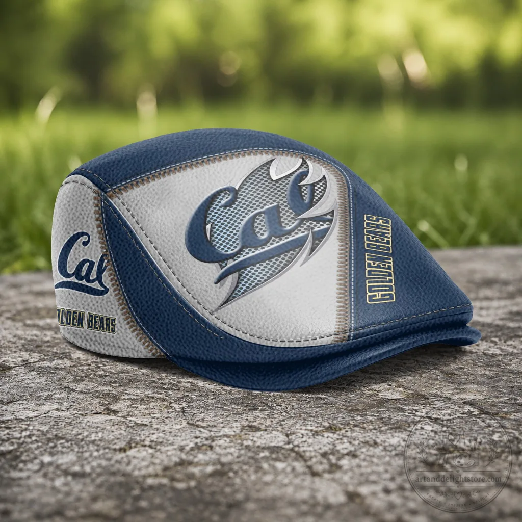 California Golden Bears NCAA Golf Flat Cap Hat California Golden Bears NCAA Golf Flat Cap Hat