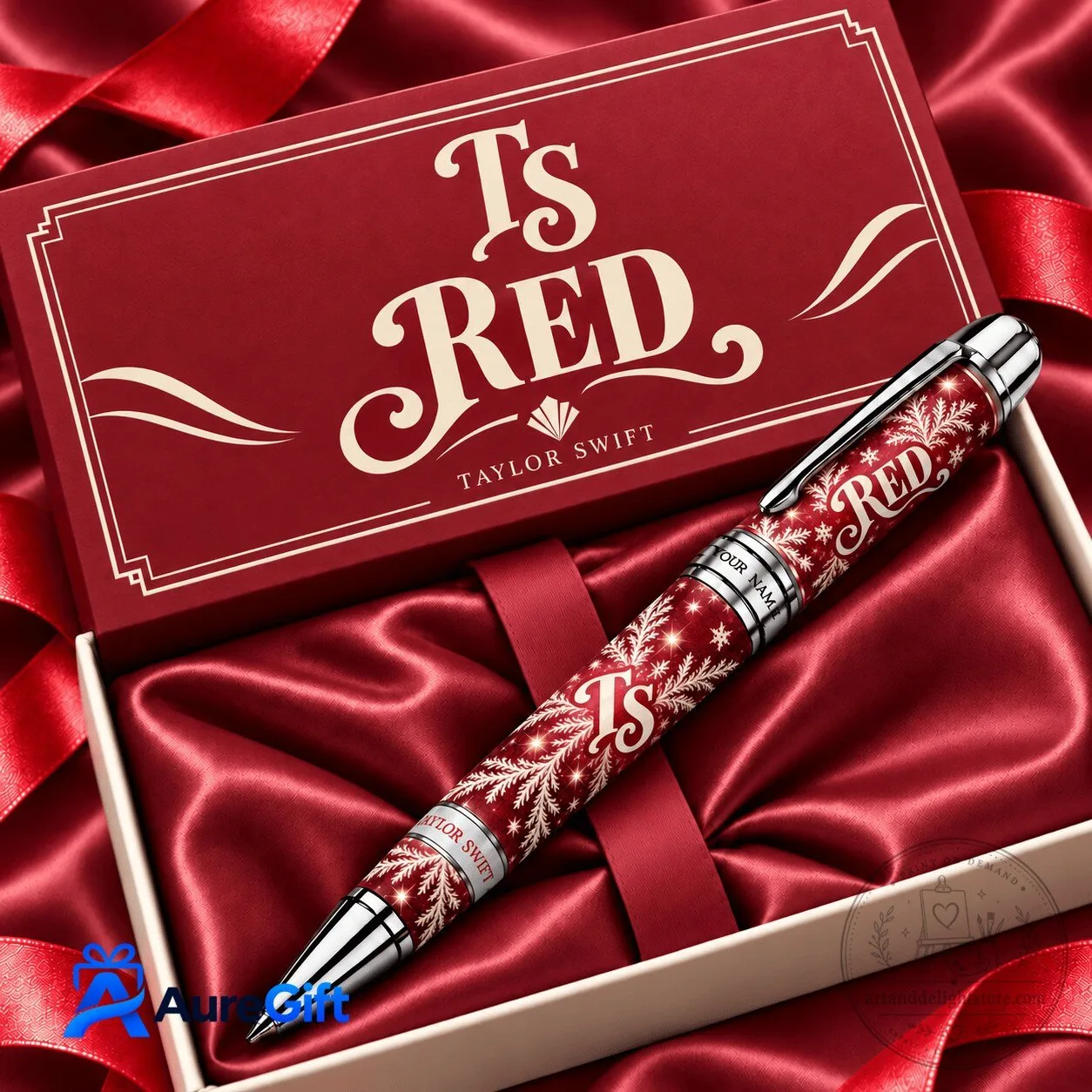 Taylor Swift Red Album Christmas Personalized Ballpoint Pen Gift