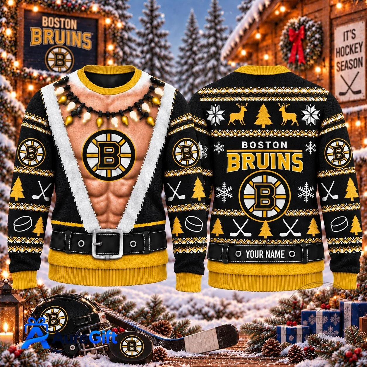 Boston Bruins National Hockey League Christmas Ugly Sweater