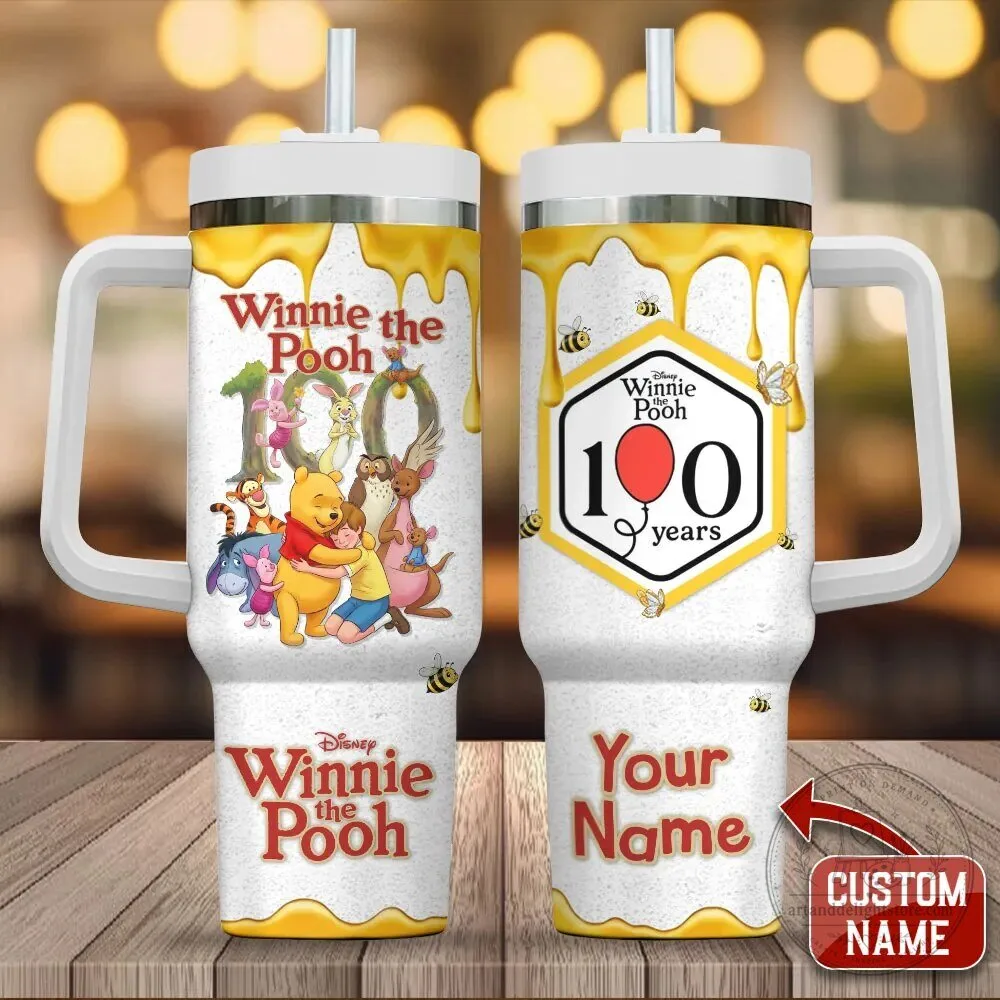 Winnie the Pooh 100th Anniversary Personalized 40oz Tumbler
