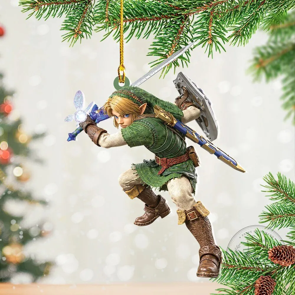 Legend of Zelda Link Ocarina of Time Christmas Tree Ornament