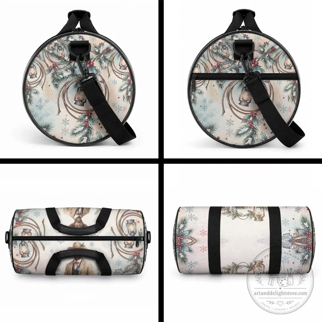 Bass Reeves Old West Deputy Lawman Christmas Pine Branch Winter Holiday Duffle Bag 7 Bass Reeves Old West Deputy Lawman Christmas Pine Branch Winter Holiday Duffle Bag