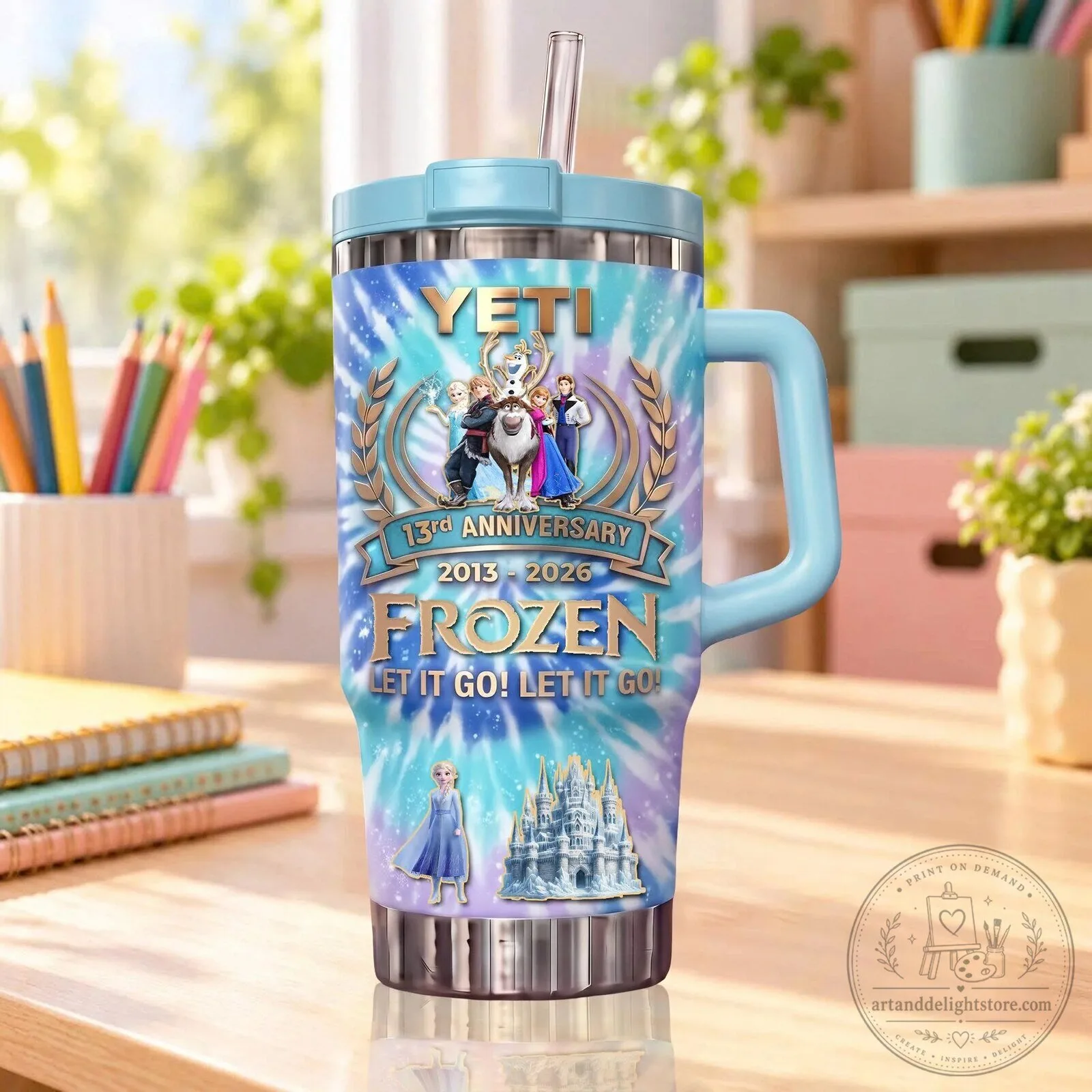Disney Frozen 13th Anniversary Let It Go Yeti Handle Tumbler 5 Disney Frozen 13th Anniversary Let It Go Yeti Handle Tumbler