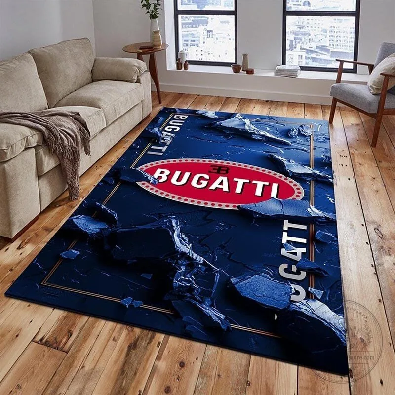 Bugatti Welcome Luxury Car Logo Personalized Floor Rug 8 Bugatti Welcome Luxury Car Logo Personalized Floor Rug