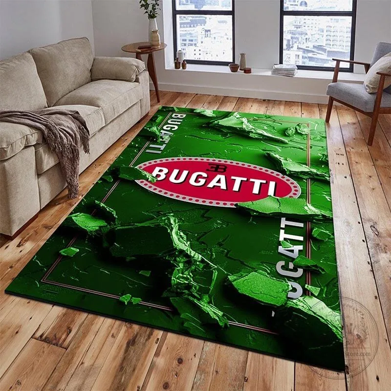 Bugatti Welcome Luxury Car Logo Personalized Floor Rug 9 Bugatti Welcome Luxury Car Logo Personalized Floor Rug