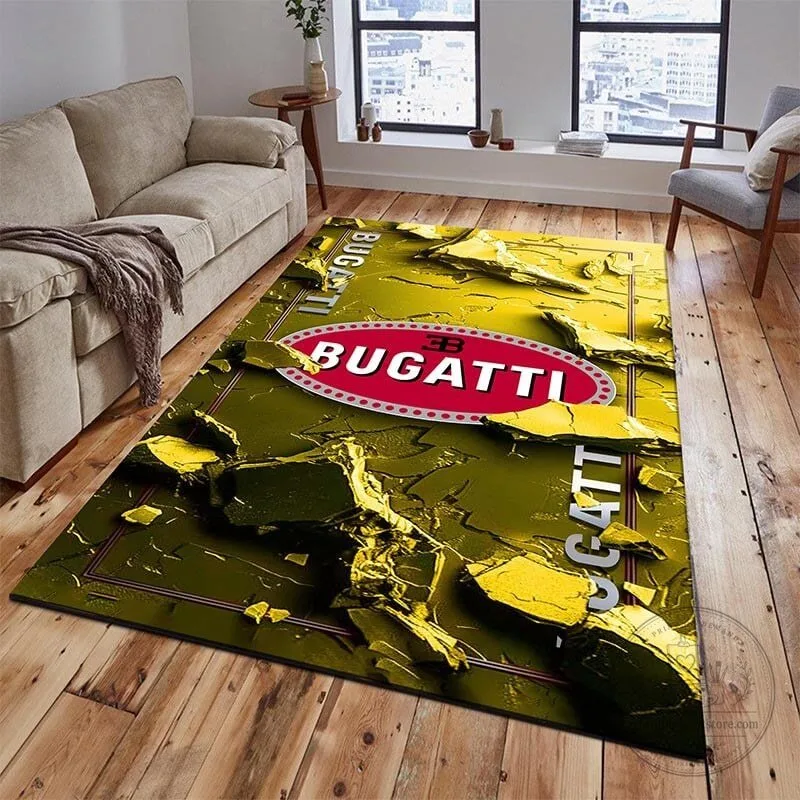 Bugatti Welcome Luxury Car Logo Personalized Floor Rug 12 Bugatti Welcome Luxury Car Logo Personalized Floor Rug
