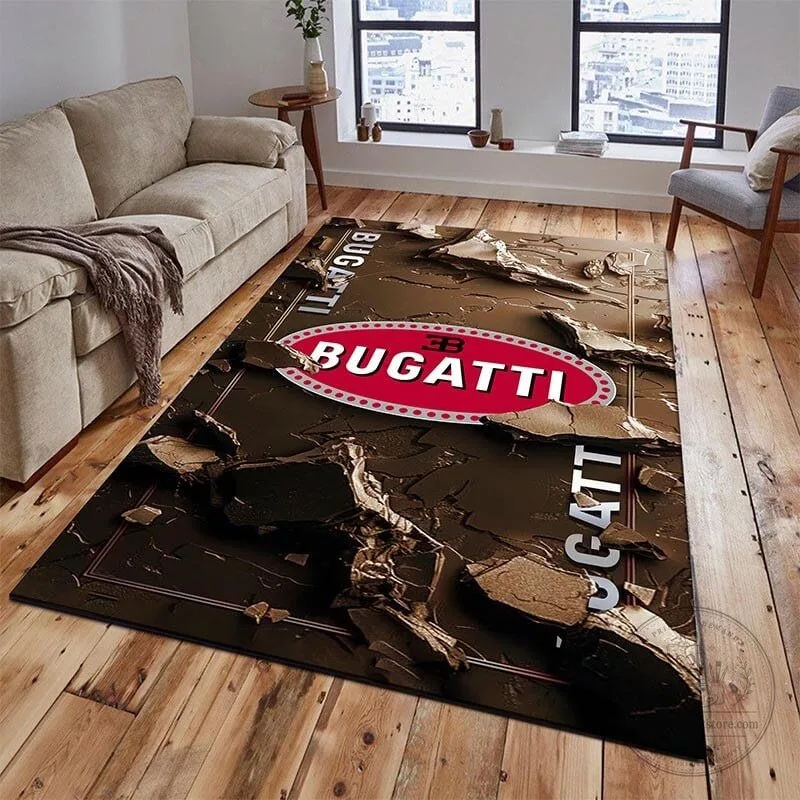 Bugatti Welcome Luxury Car Logo Personalized Floor Rug 13 Bugatti Welcome Luxury Car Logo Personalized Floor Rug