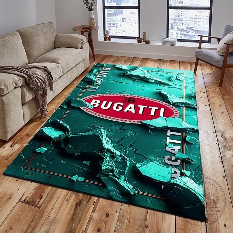 Bugatti Welcome Luxury Car Logo Personalized Floor Rug 14 Bugatti Welcome Luxury Car Logo Personalized Floor Rug