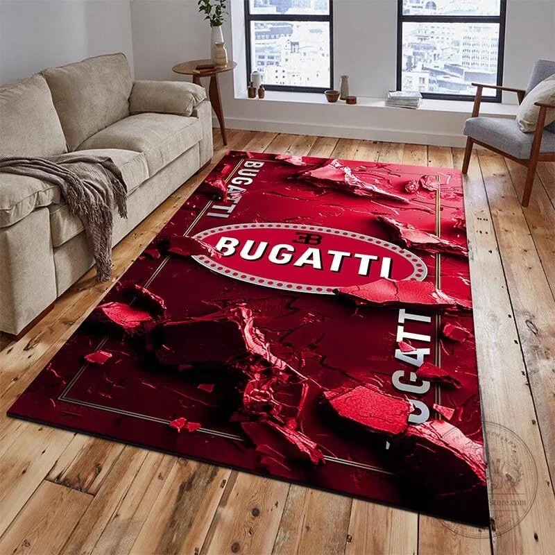 Bugatti Welcome Luxury Car Logo Personalized Floor Rug 15 Bugatti Welcome Luxury Car Logo Personalized Floor Rug