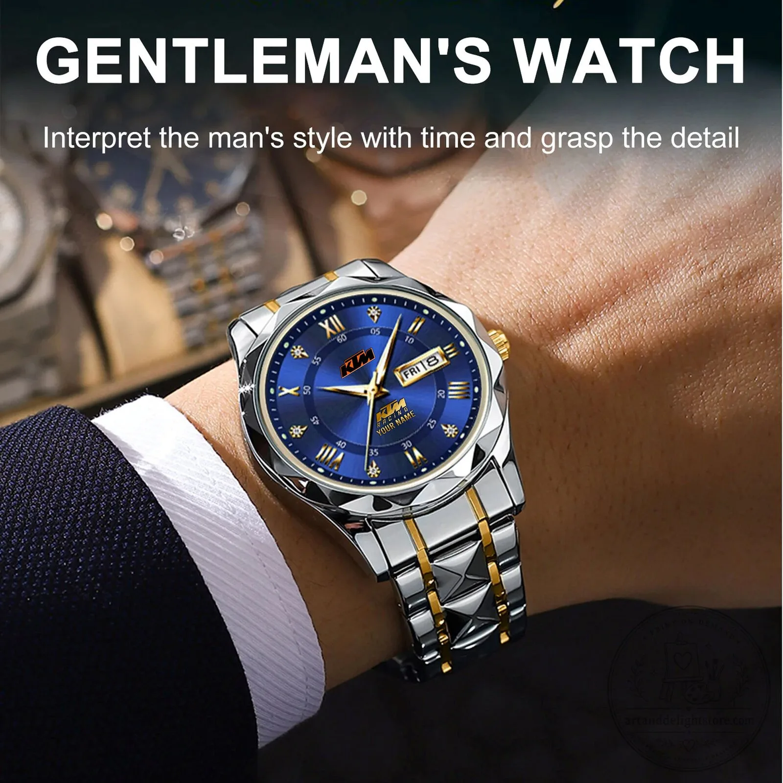 KTM Motorcycles Racing Custom Name Elegant Fashion Design Watch 10 KTM Motorcycles Racing Custom Name Elegant Fashion Design Watch