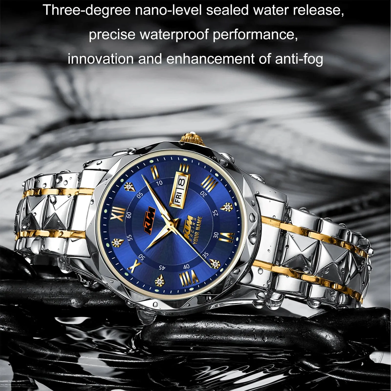 KTM Motorcycles Racing Custom Name Elegant Fashion Design Watch 12 KTM Motorcycles Racing Custom Name Elegant Fashion Design Watch