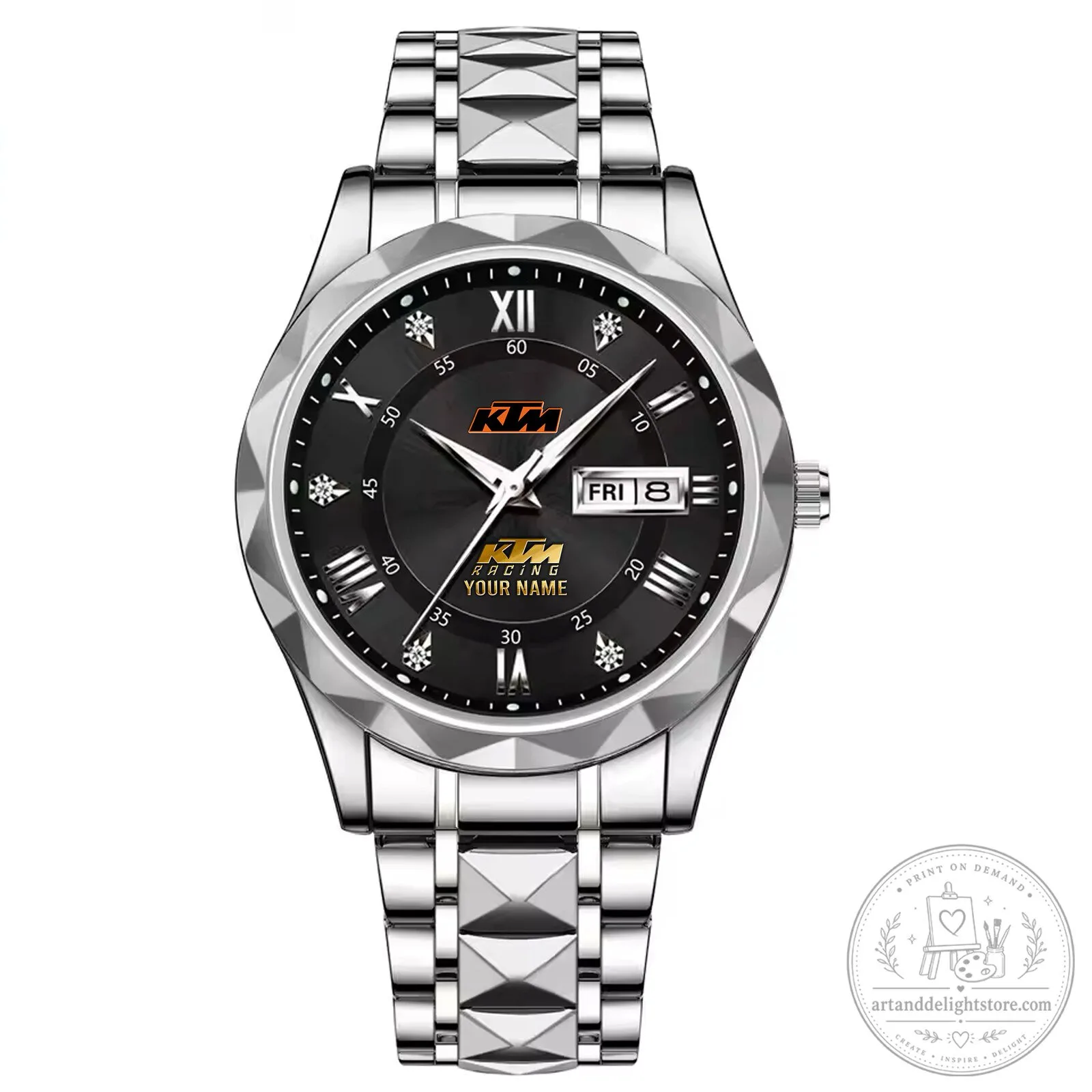 KTM Motorcycles Racing Custom Name Elegant Fashion Design Watch 16 KTM Motorcycles Racing Custom Name Elegant Fashion Design Watch